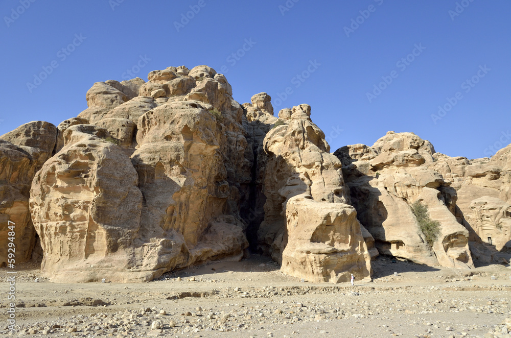 Little Petra rocks landscape.