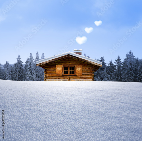 Romantische Berghütte