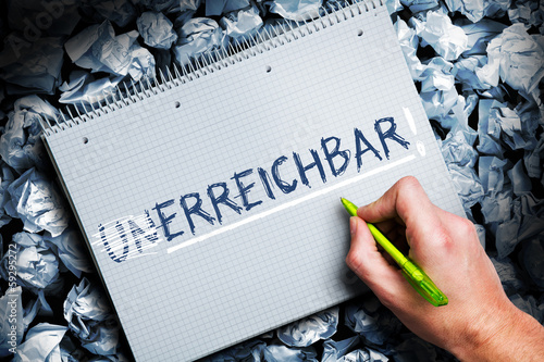 unerreichbar erreichbar photo