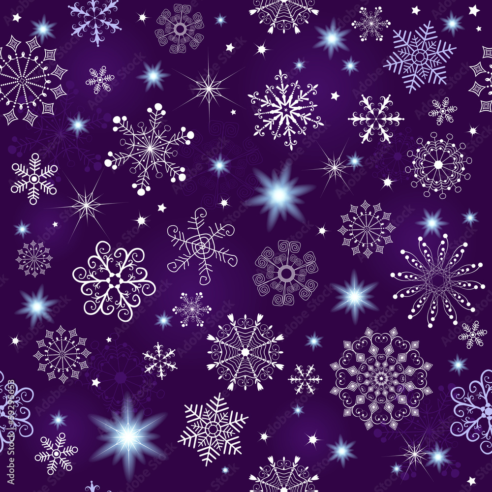 Seamless violet christmas pattern Seamless violet christmas pattern