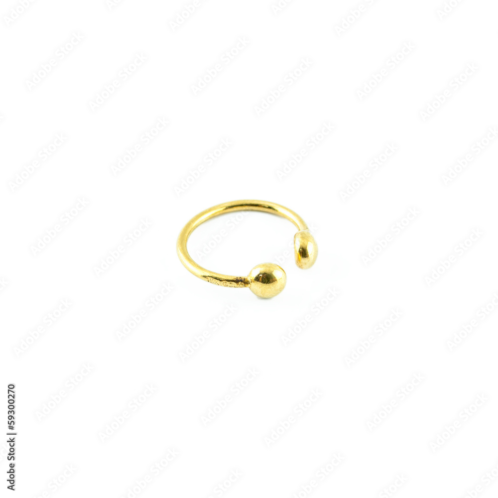 The beauty wedding ring isolated on white The beauty wedding ring isolated on white