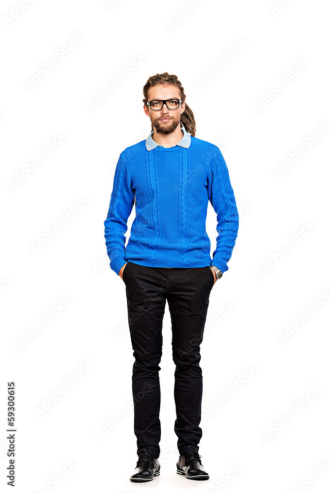 blue pullover blue pullover