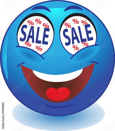 Синий смайлик  SALE