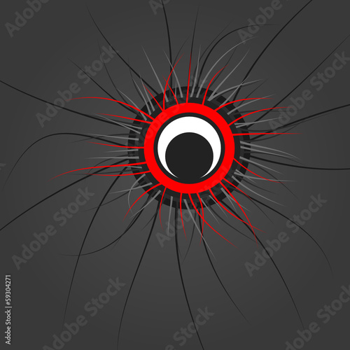 red eye watching you
