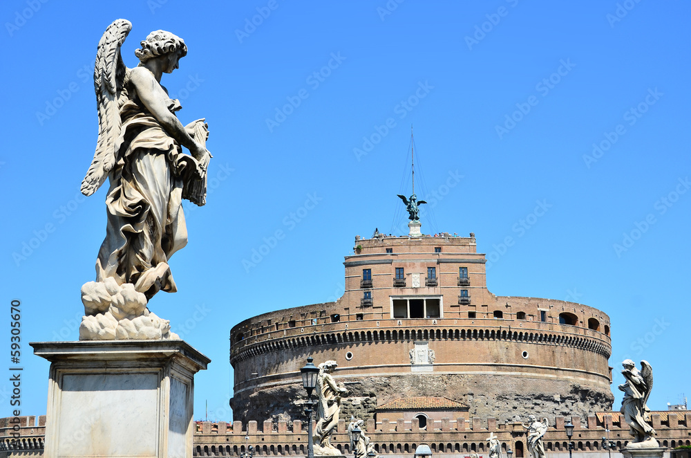 Obraz premium Rome château Saint Ange