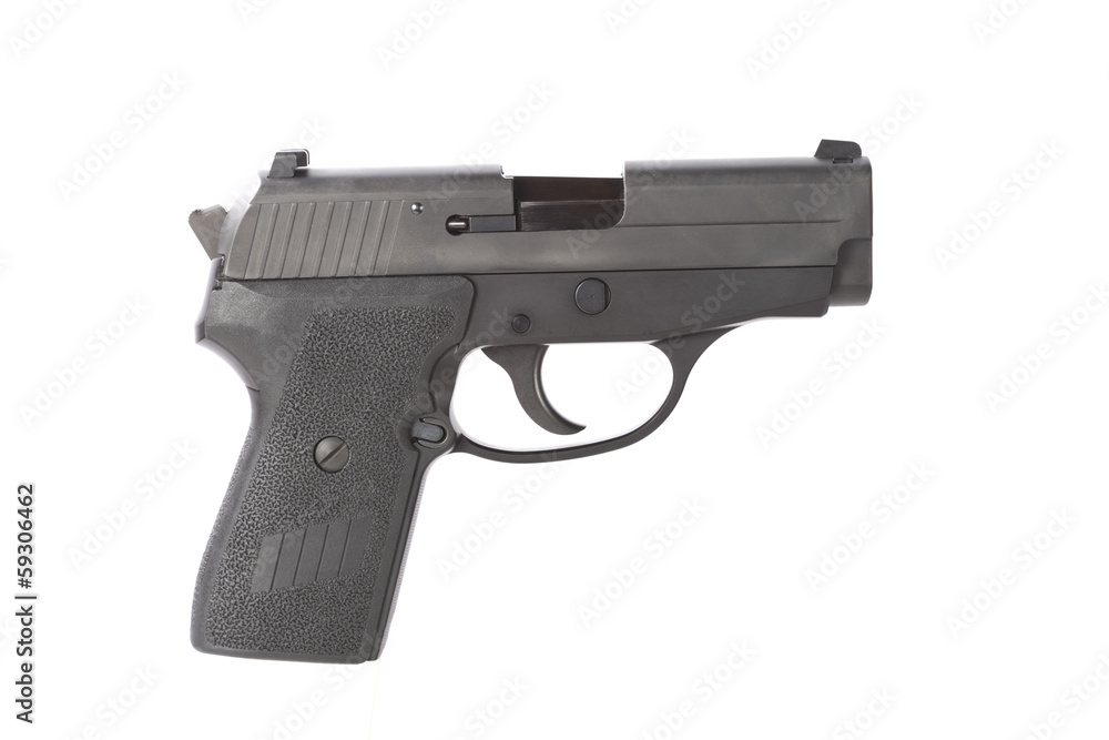 Right side of a 40 caliber handgun Right side of a 40 caliber handgun