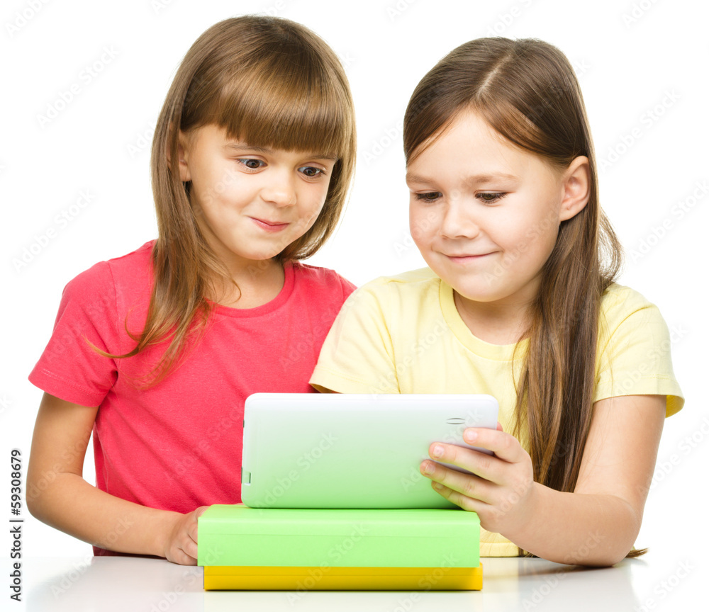 Children are using tablet Children are using tablet