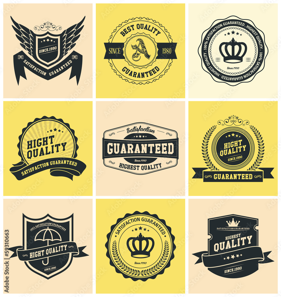 Obraz premium Retro Vintage Badges and Labels
