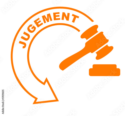 jugement flèche orange
