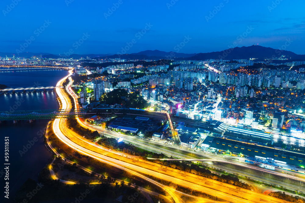 Seoul city night
