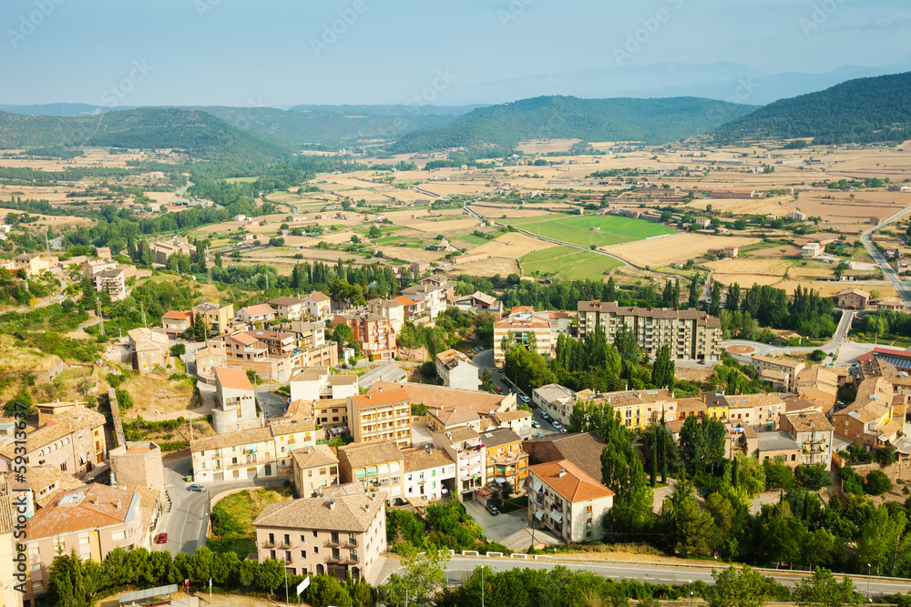 view of Cardona in summer day