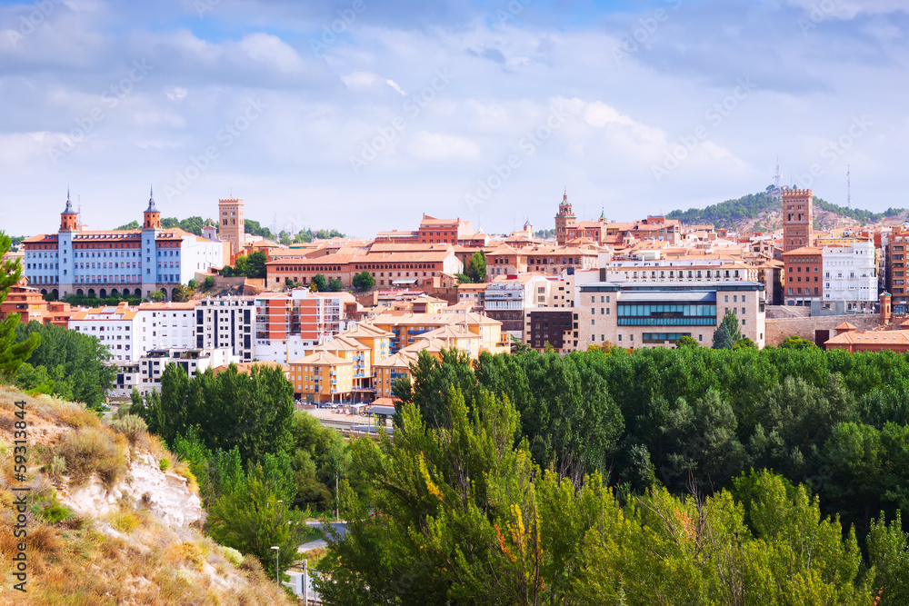 day view of Teruel with main landmarks