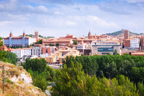 day view of Teruel with main landmarks