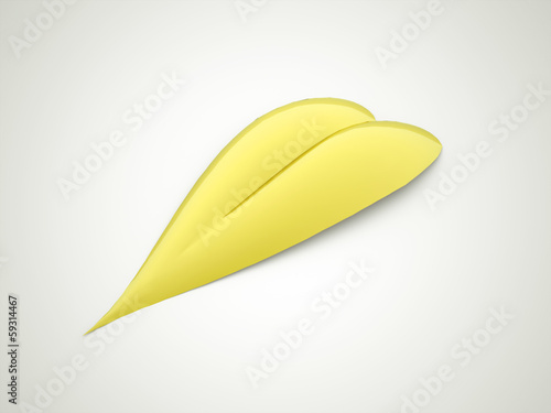 Yellow leaf rendered