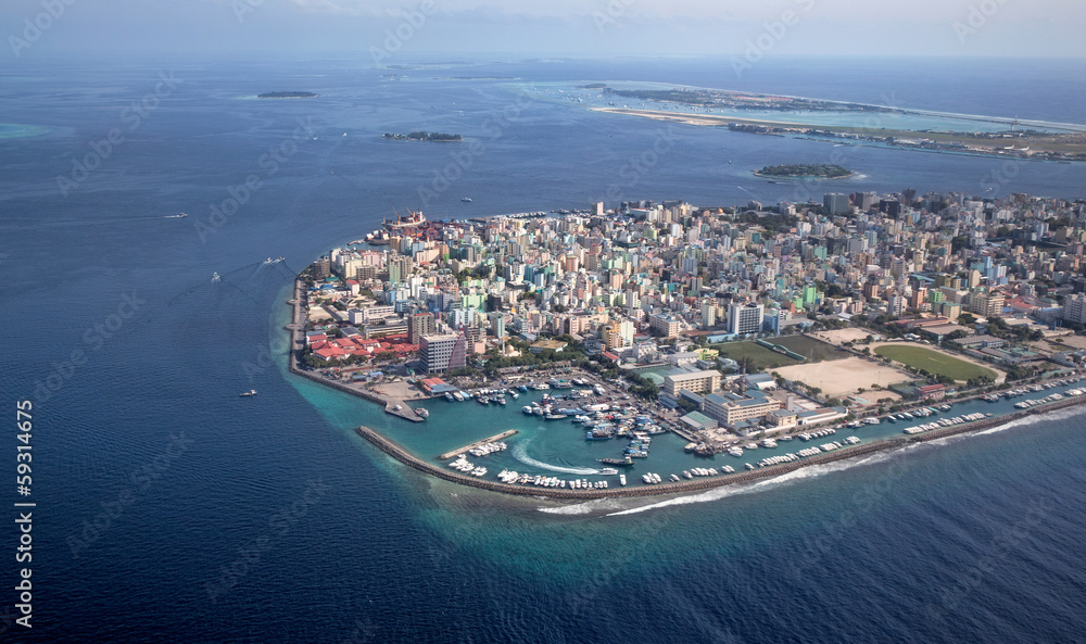 City of Male in Maldives region