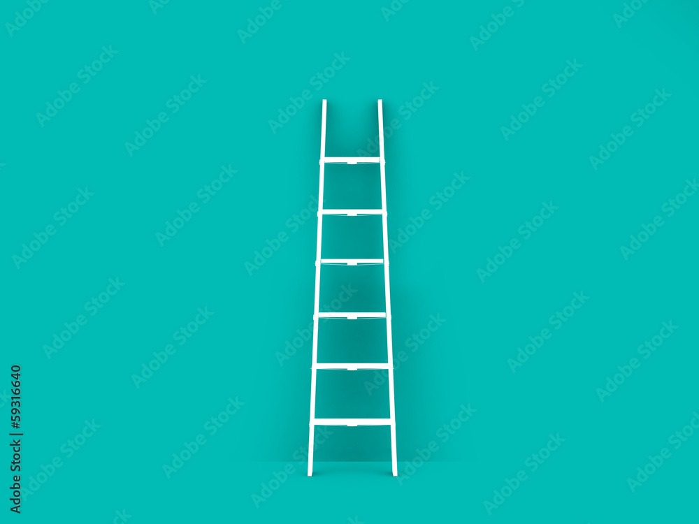 Single Ladder in Empty Room