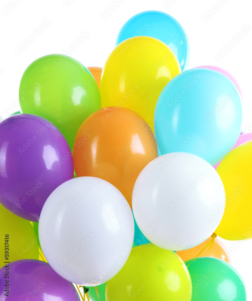 Colorful balloons isolated on white Colorful balloons isolated on white