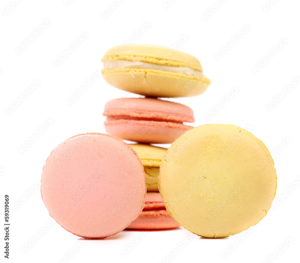 Various macaron cakes. Various macaron cakes.