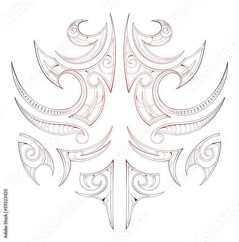 Maori tribal tattoo