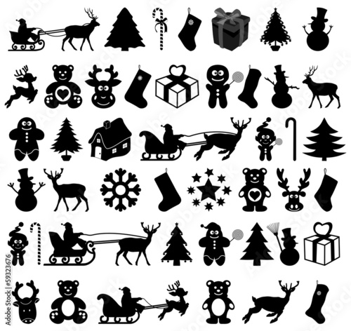 many design christmas in shadow