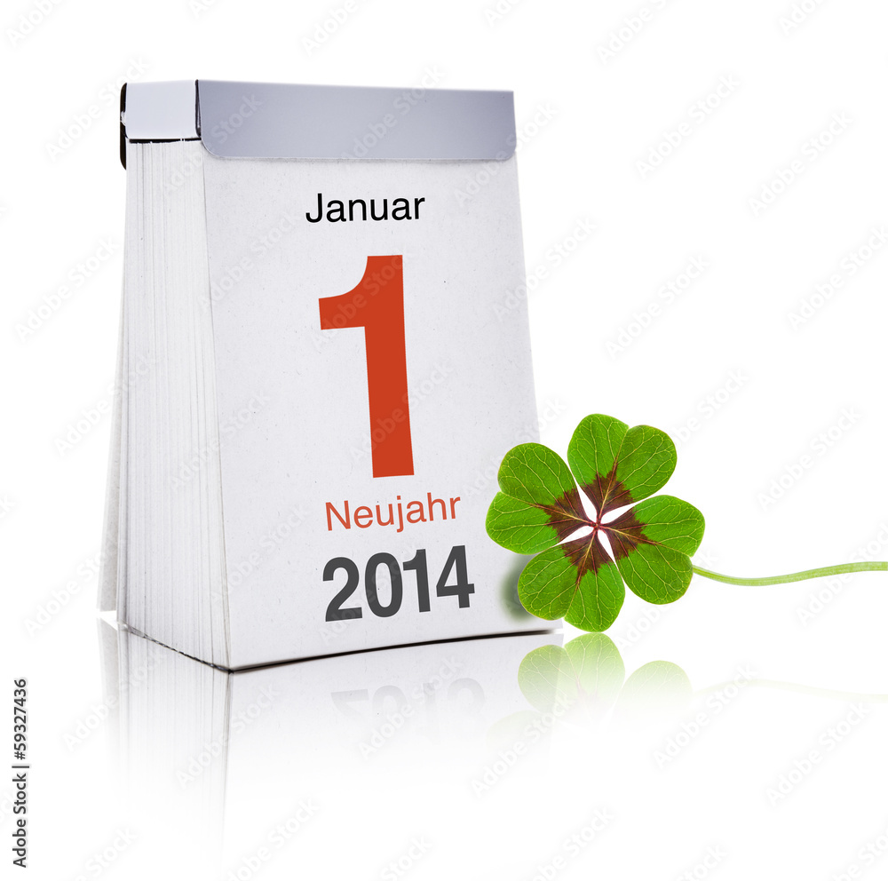 Neujahr 2014 StockFoto Adobe Stock