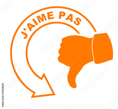 j'aime pas flèche orange