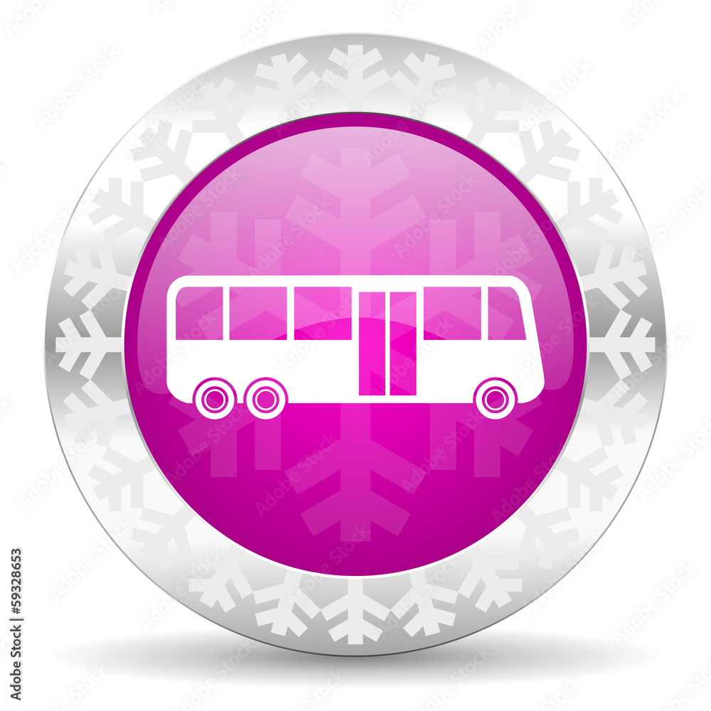 bus christmas icon bus christmas icon