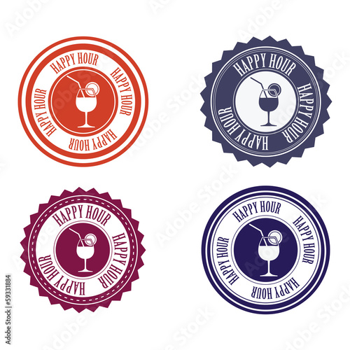 happy hour labels