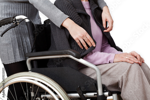 Disabled with daughter