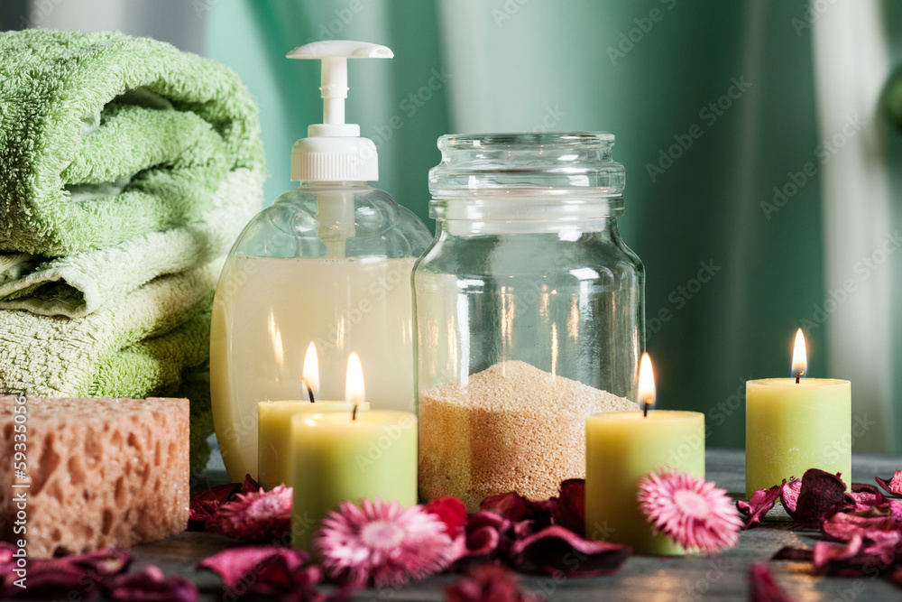 SPA still life: aromatherapy candle SPA still life: aromatherapy candle