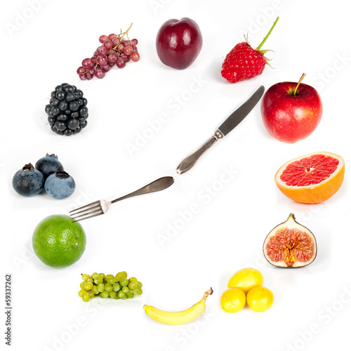 time for meal - rainbow collection of fruits