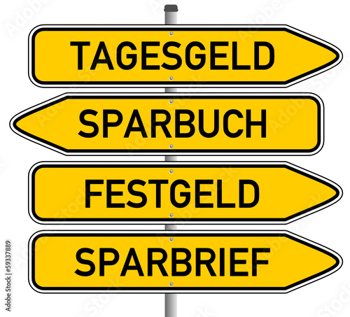 Tagesgeld Sparbuch Festgeld Sparbrief  #131212-svg01