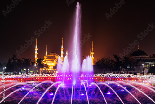 Istanbul by night with colo...