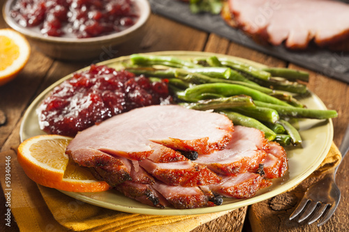Traditional Sliced Honey Glazed Ham