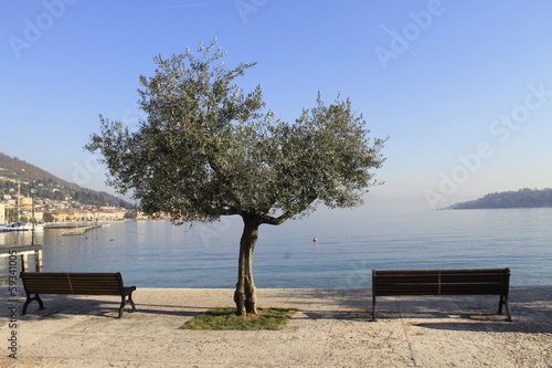 walk on the shore of Lake Garda
