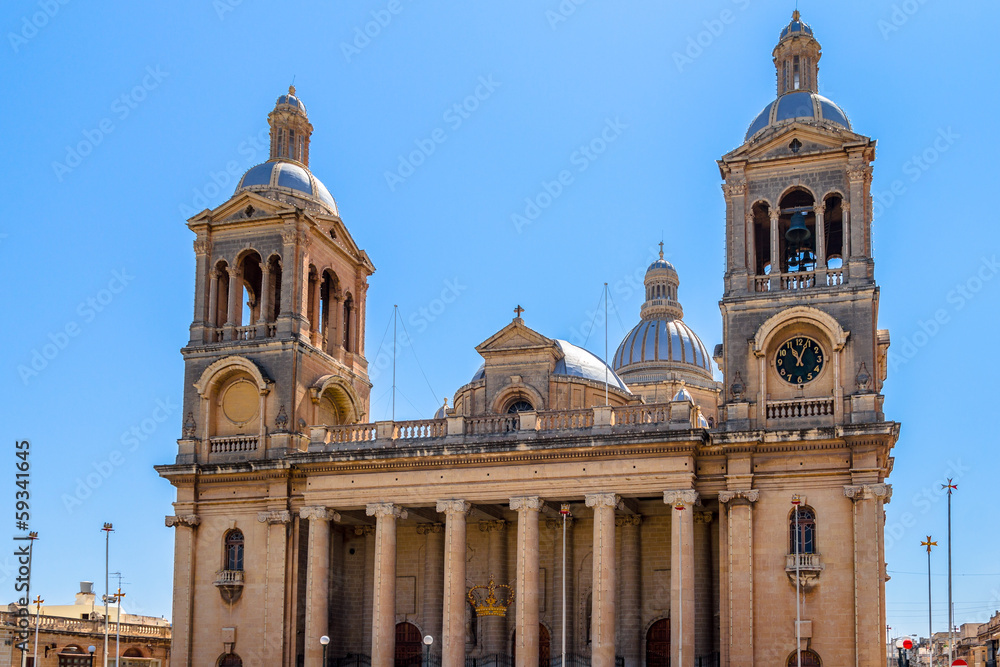 Paola parish church dedicated to Christ the King in Malta