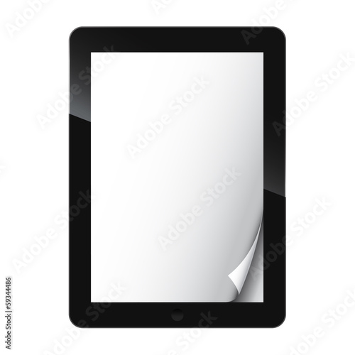 On line magazine template - vector