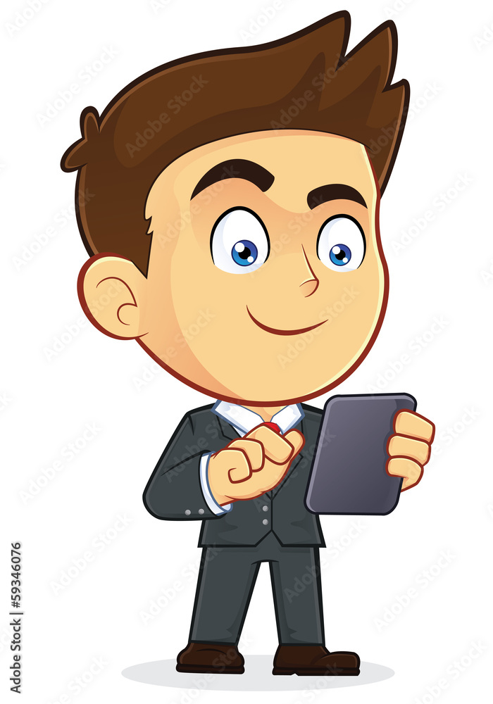Businessman Holding Tablet PC Businessman Holding Tablet PC