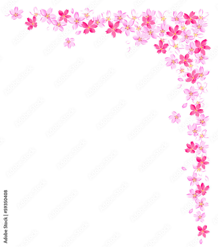 桜の装飾