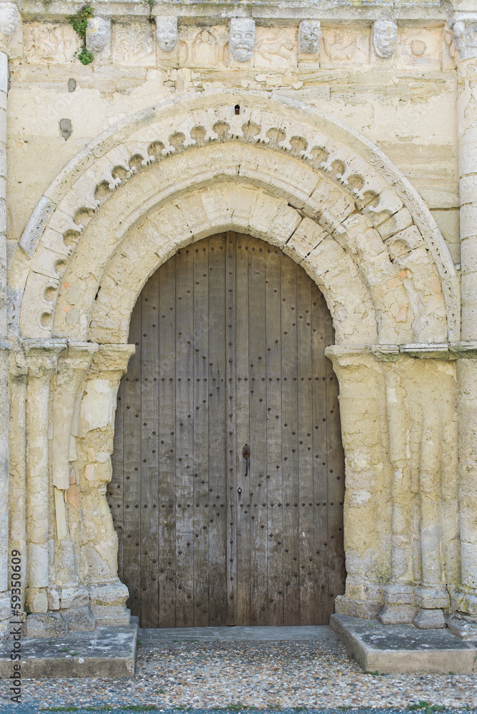 Very Old Church Door