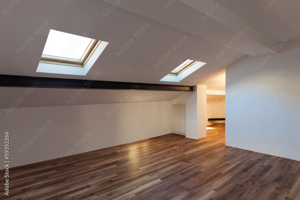 Fototapeta premium Interior nice empty attic