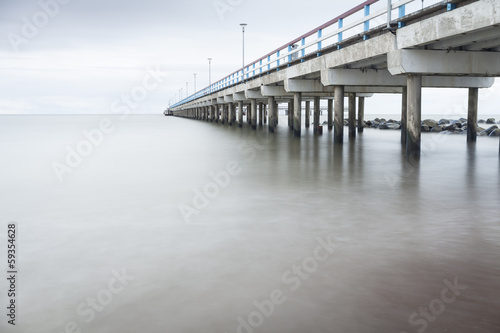 Sea, pier and rocks © malajscy