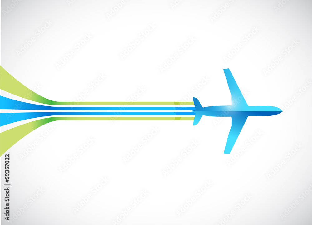 airplane and lines illustration design airplane and lines illustration design
