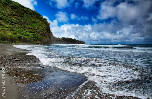 Pololu Valley view in Hawaii photo