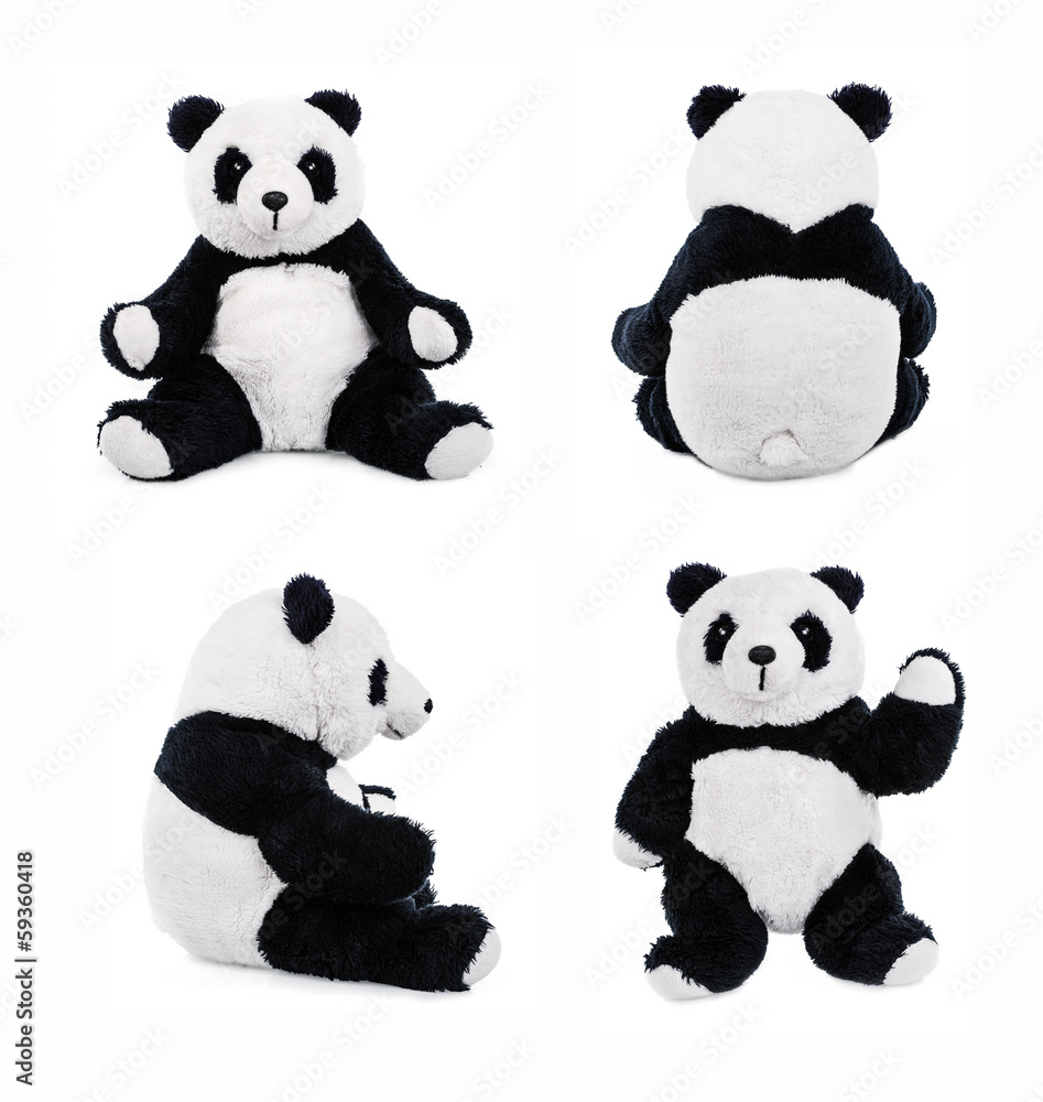 Naklejka premium Stuffed animal panda bear or teddy bear
