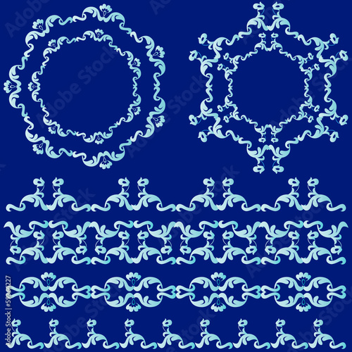 oriental border and ornament seven