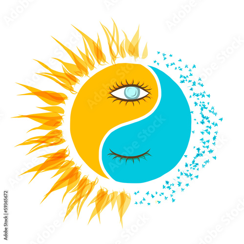 Day and night concept for your design