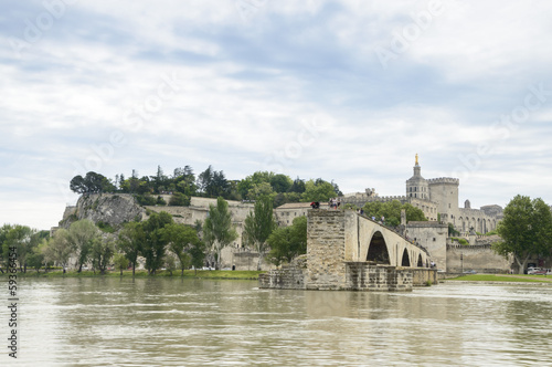 Bridge and Cathedral, Avignon, France