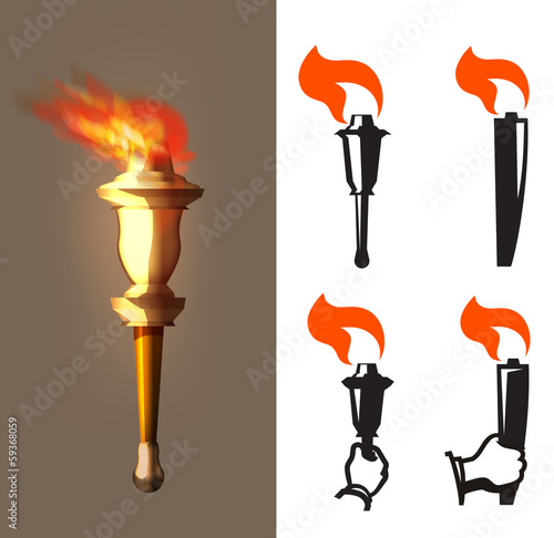 flame. Vector Format
