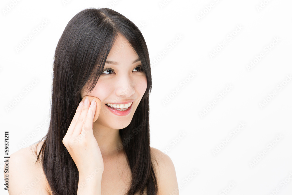 attractive asian woman beauty image on white background attractive asian woman beauty image on white background